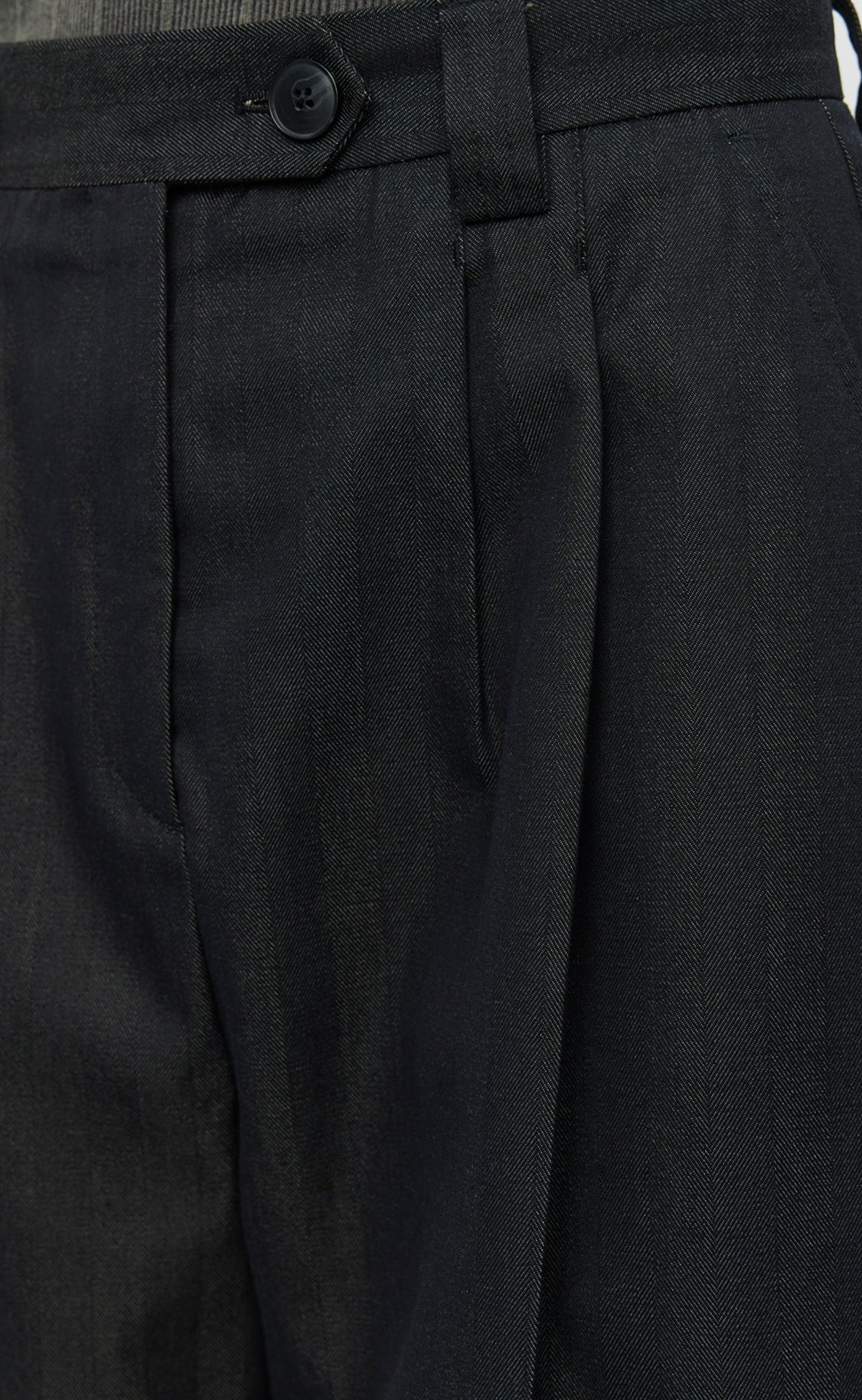 Favorite Trousers - Black Solaro Herringbone