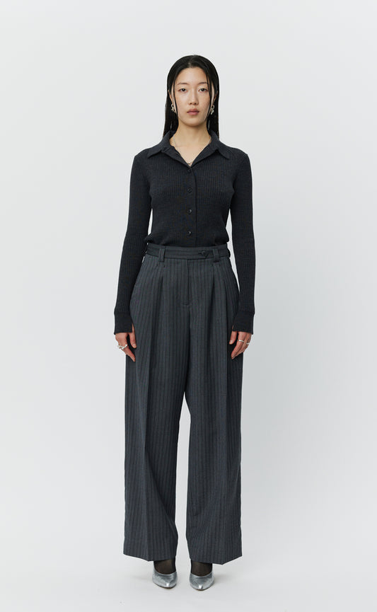 Favorite Trousers - Classic Grey Double Stripe