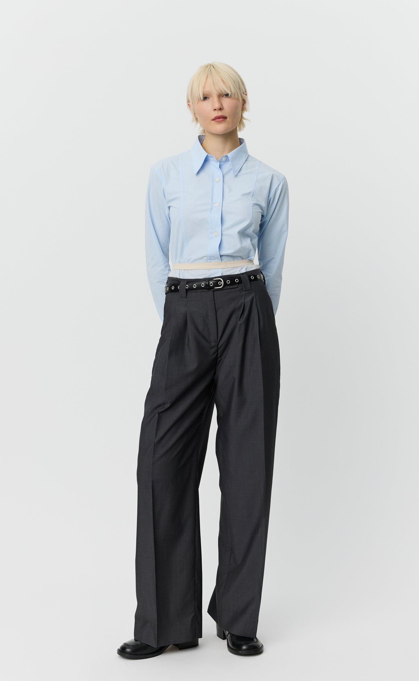 Favorite Trousers - Grey Micro Check