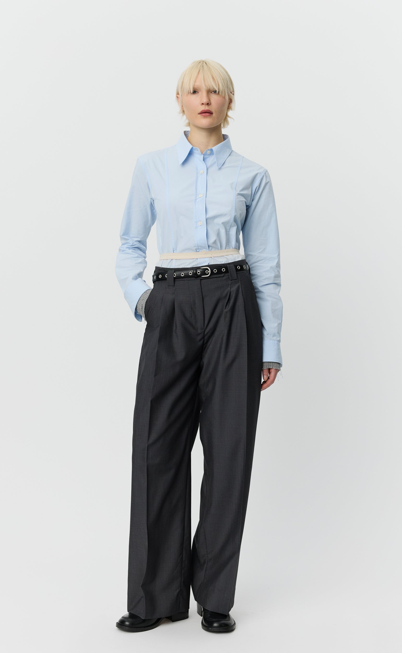 Favorite Trousers - Grey Micro Check – mfpen