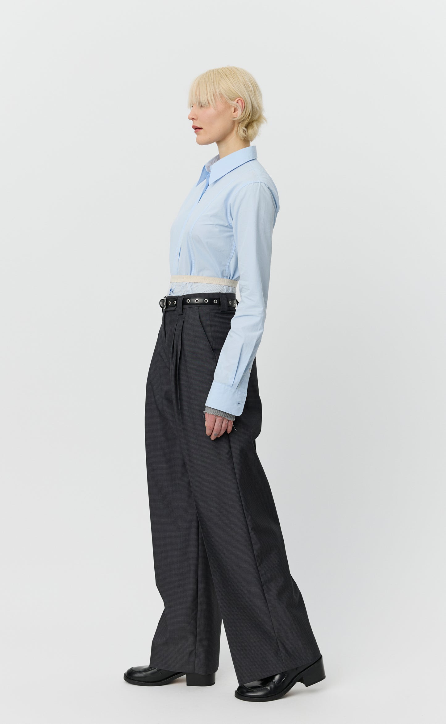 Favorite Trousers - Grey Micro Check