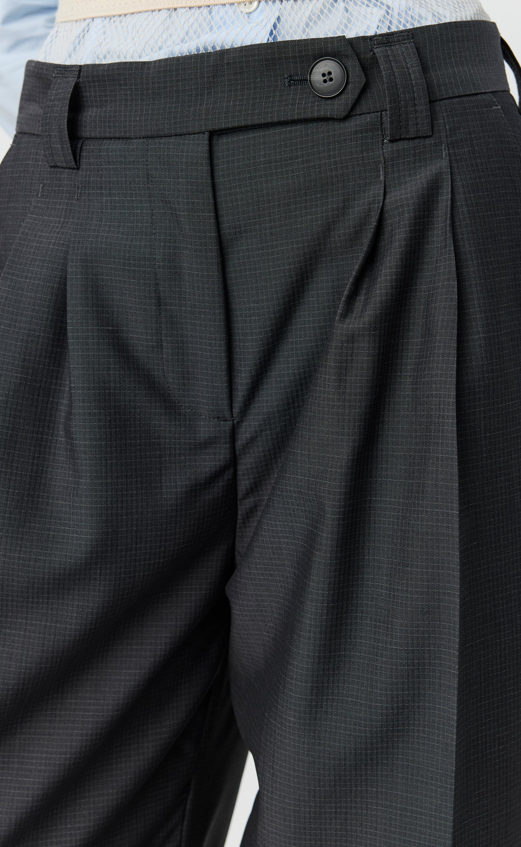 Favorite Trousers - Grey Micro Check – mfpen