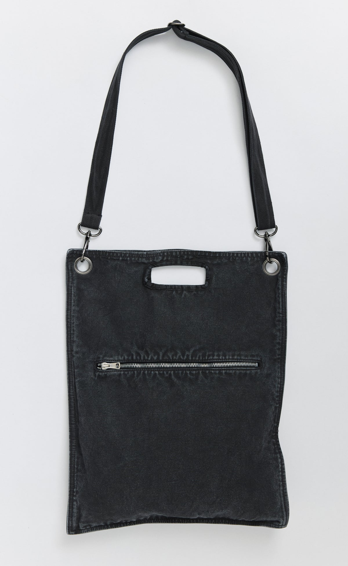 Flat Tote - Stonewashed Grey