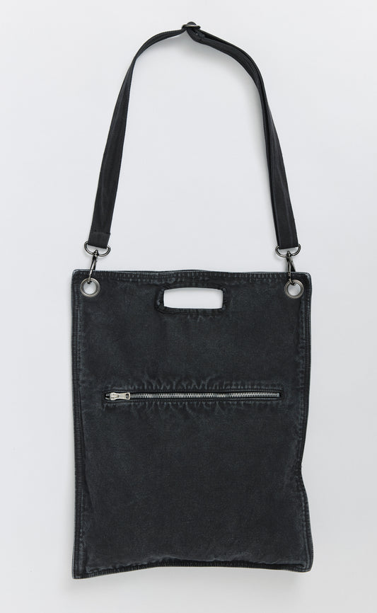 Flat Tote - Stonewashed Grey