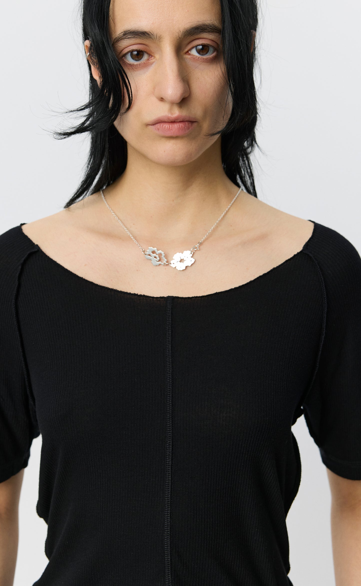 Flatlock Raglan Tee - Black Rib