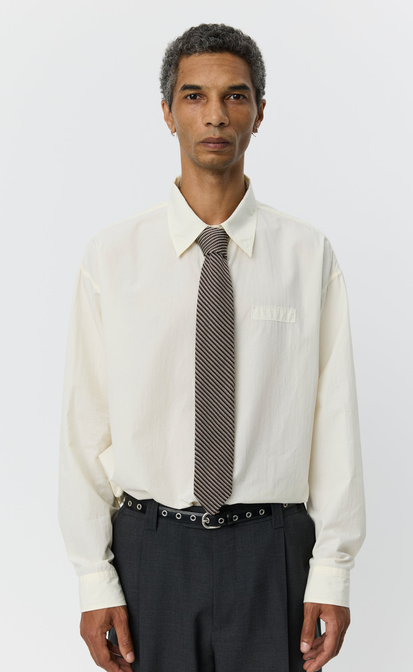 Formal Tie - Brown Stripe