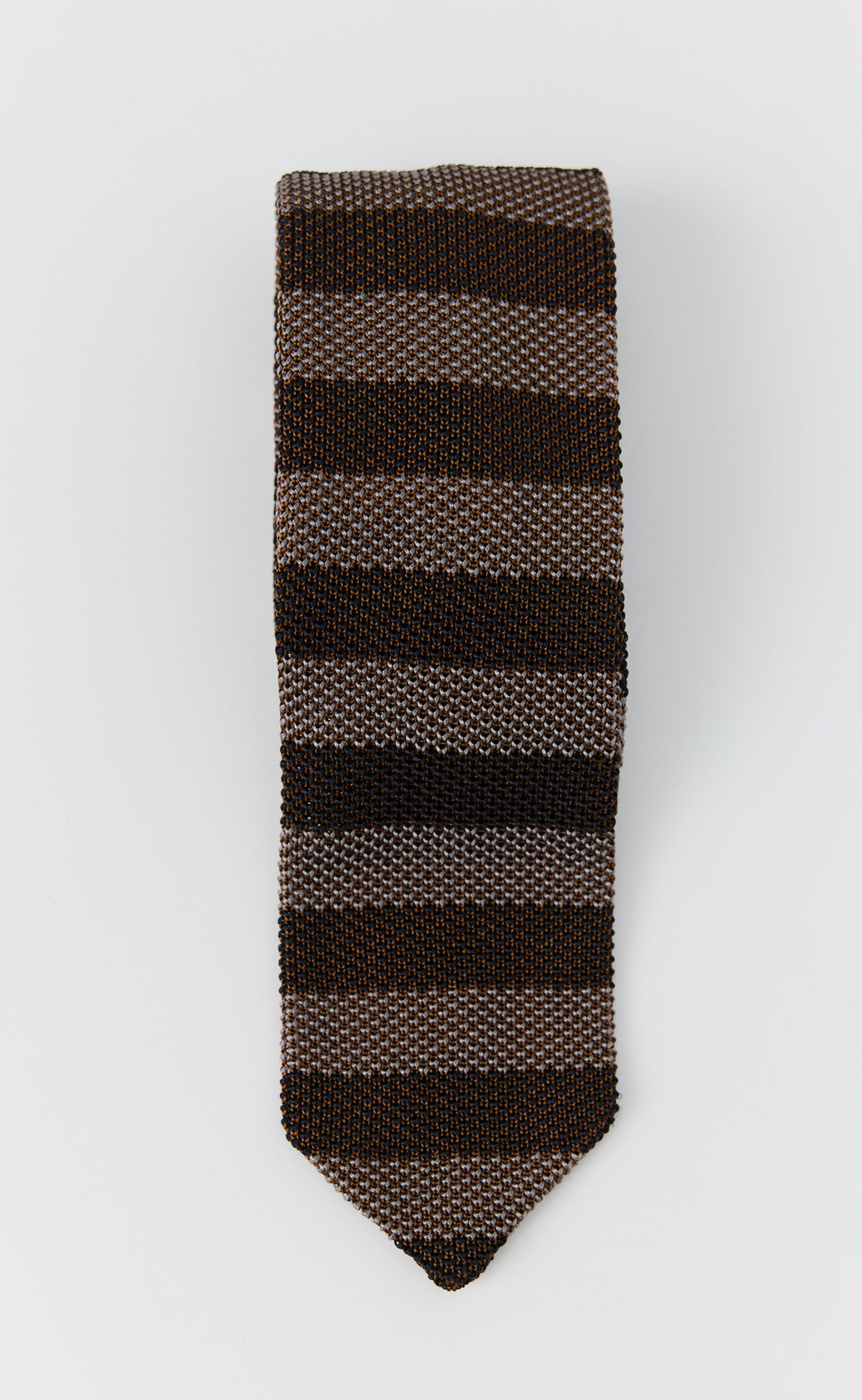 Formal Tie - Brown Candy Stripe