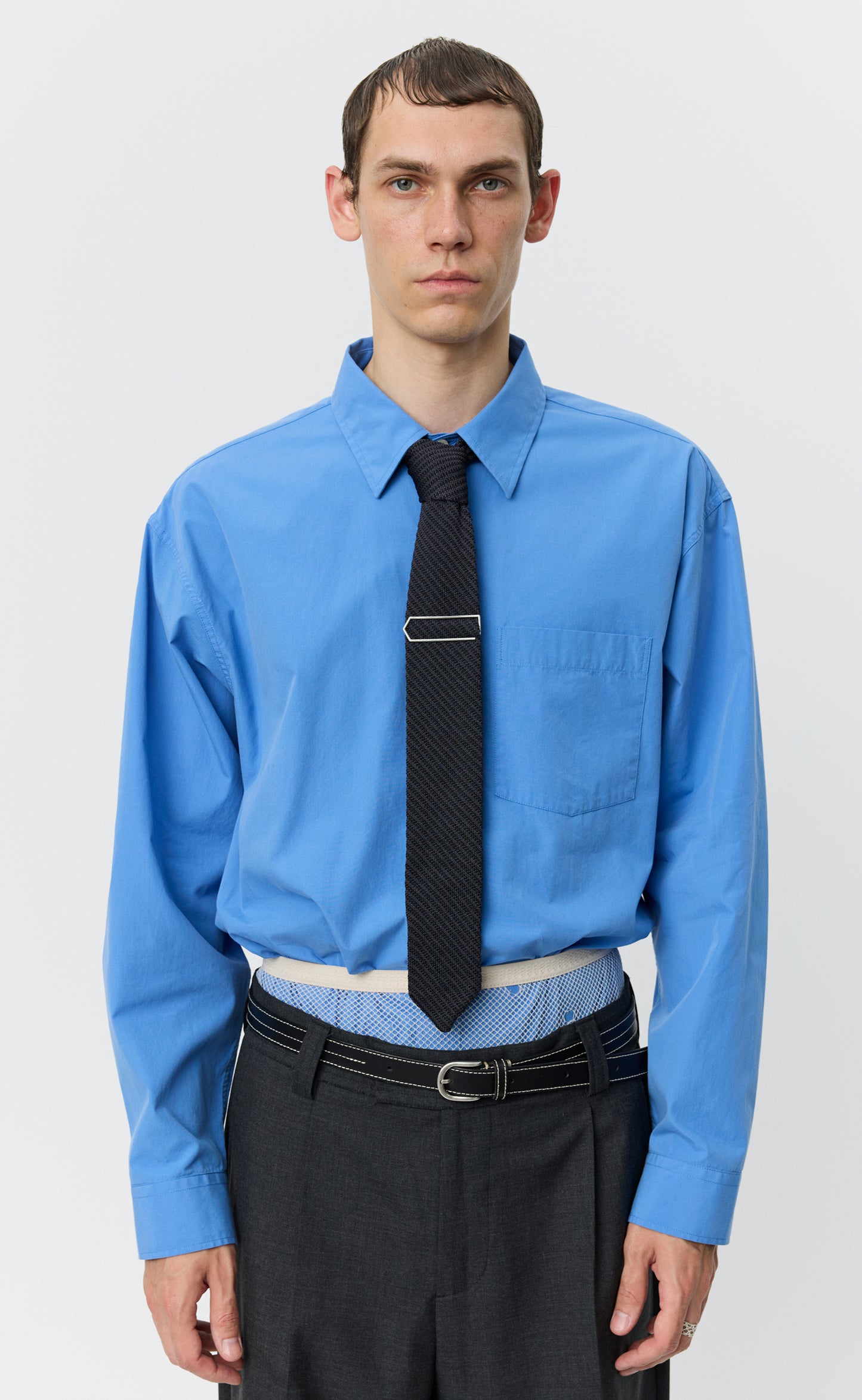 Formal Tie - Dark Grey Stripe