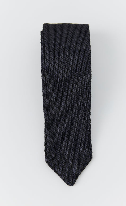 Formal Tie - Dark Grey Stripe