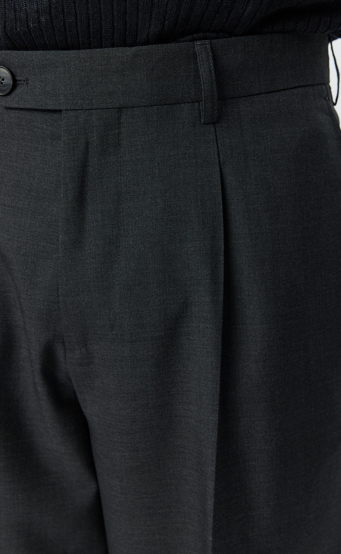 Formal Trousers - Dark Grey Tropical Wool