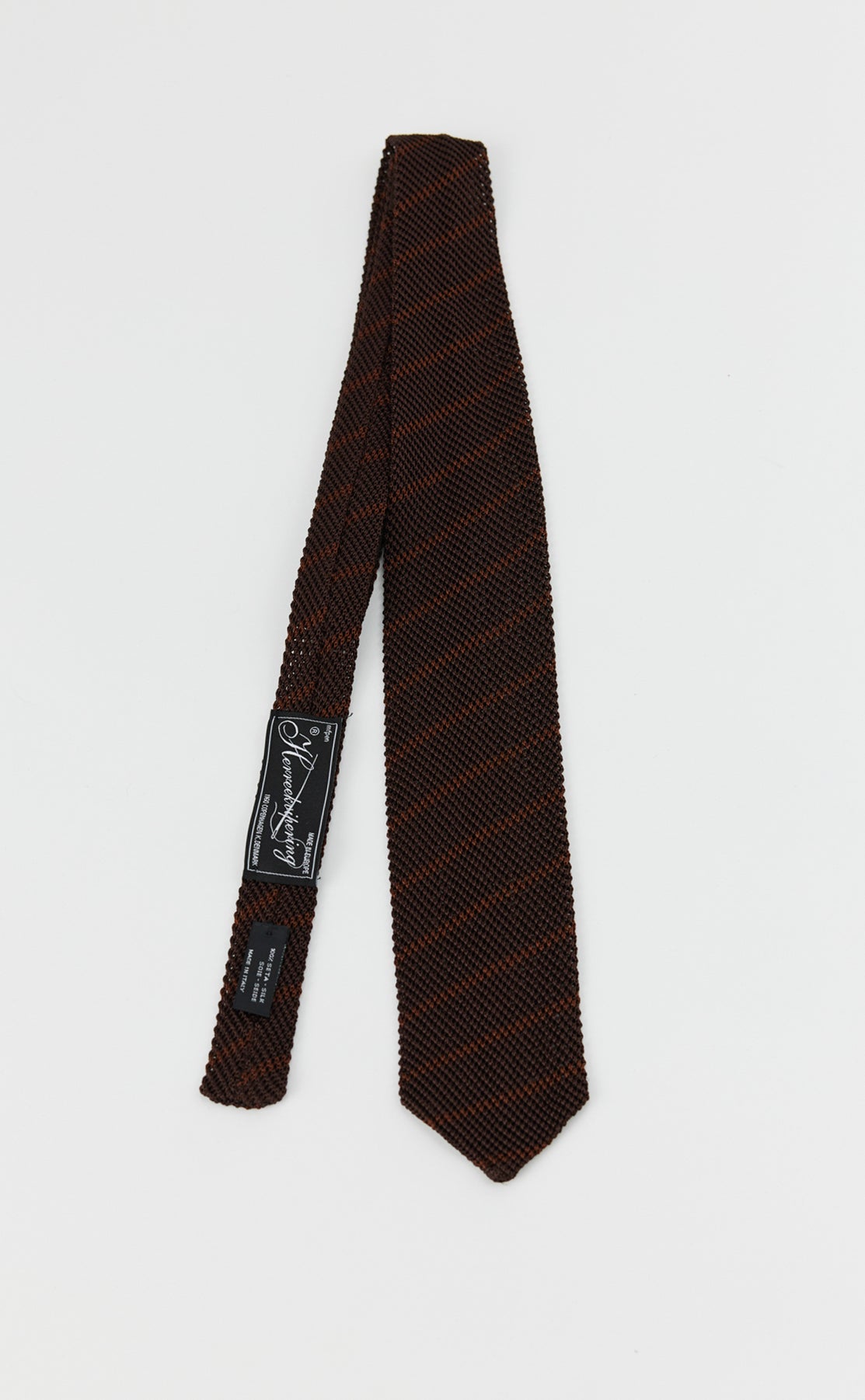 Formal Tie - Chestnut Stripe