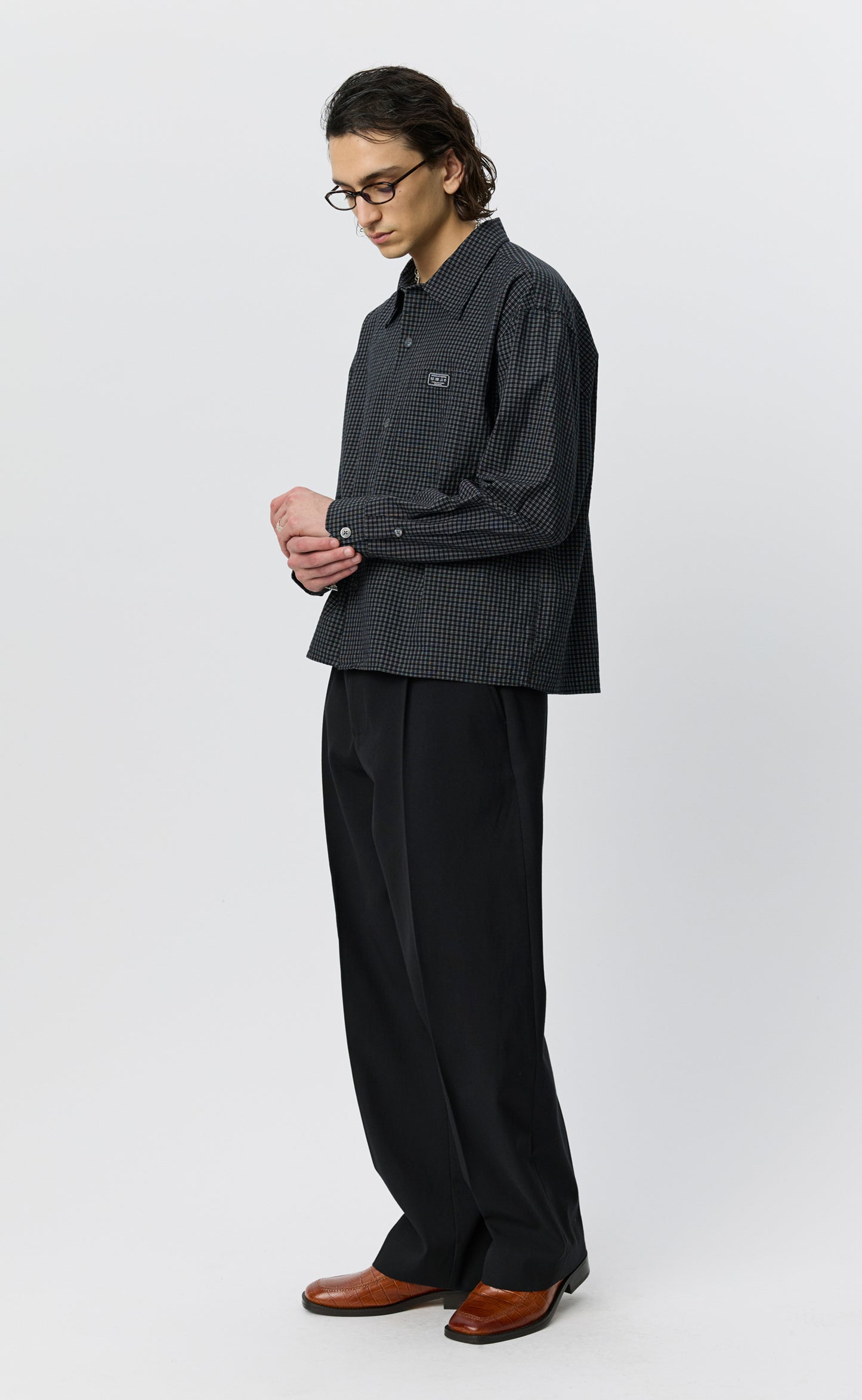 Frame Shirt - Black Check