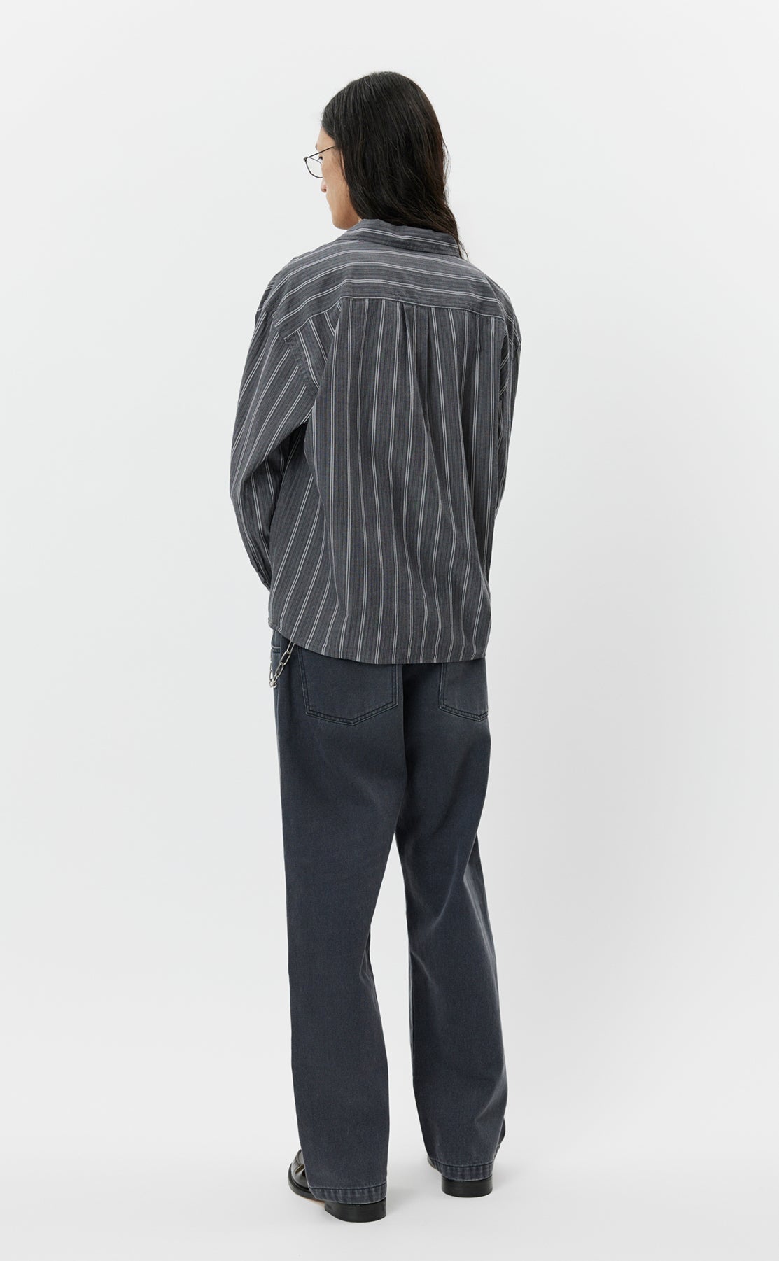 Frame Shirt - Grey Raised Stripe
