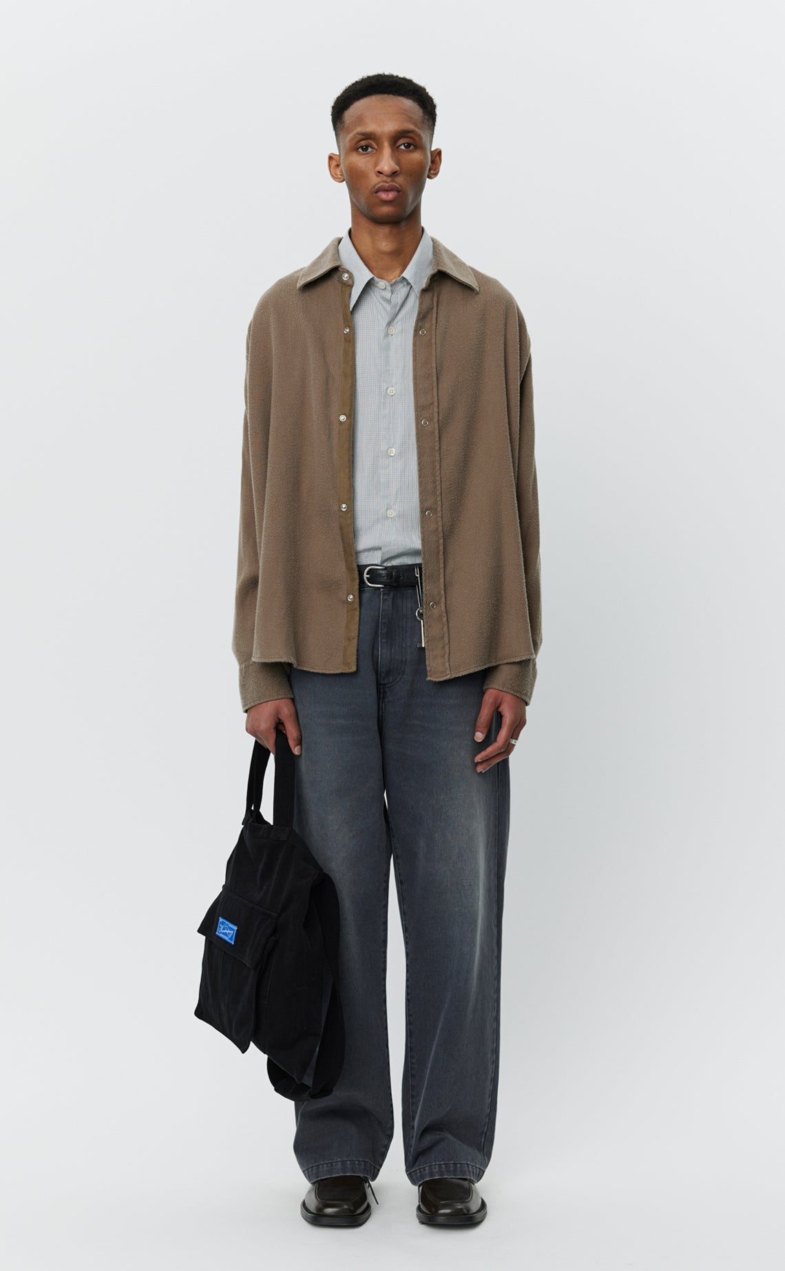Gambler Shirt - Dark Taupe Fuzz
