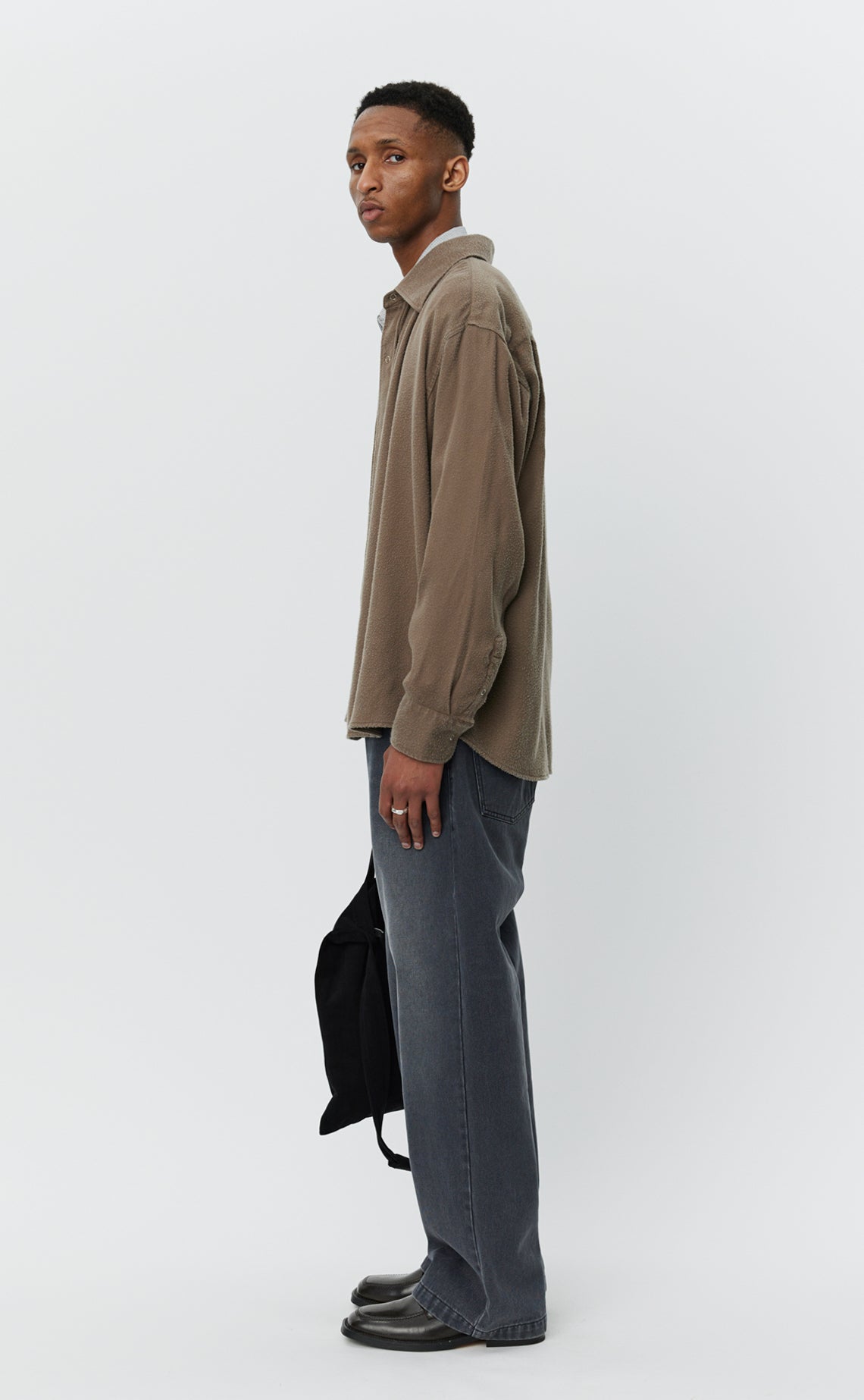 Gambler Shirt - Dark Taupe Fuzz