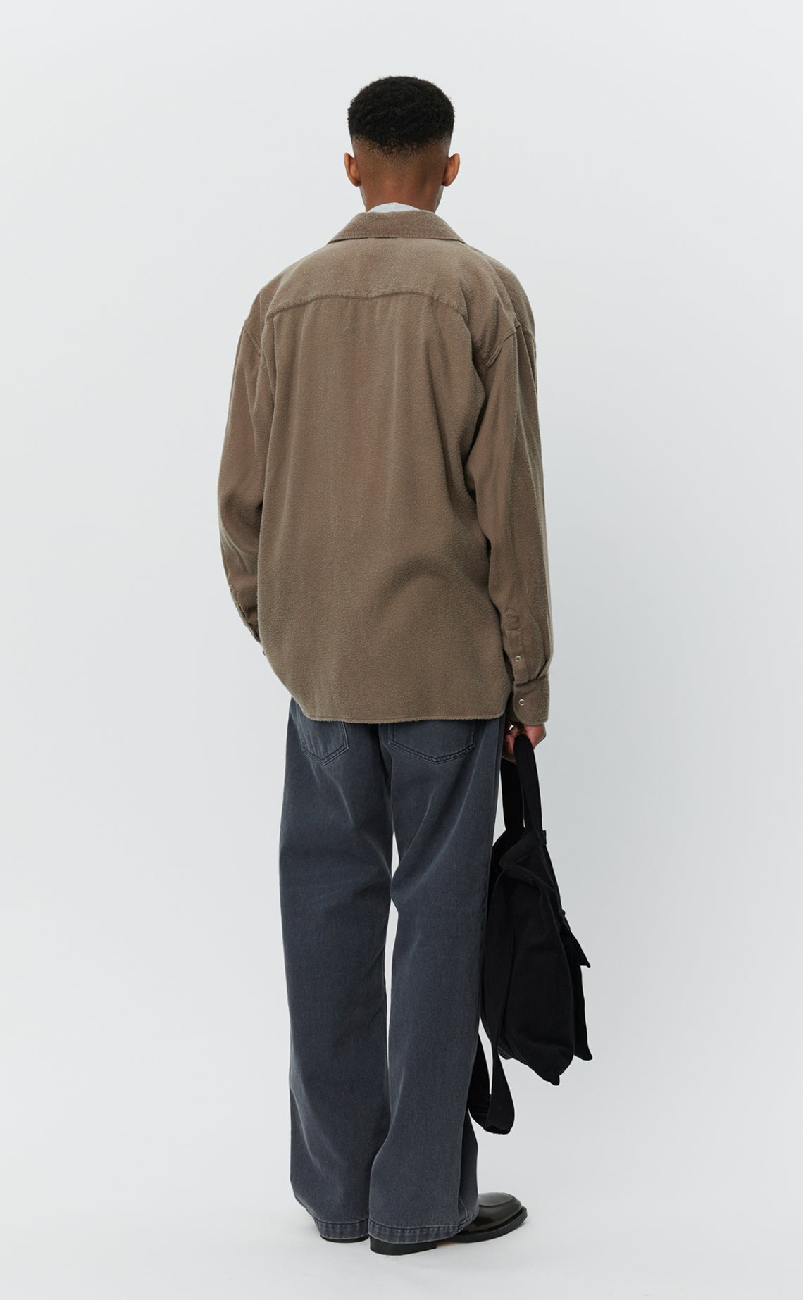 Gambler Shirt - Dark Taupe Fuzz