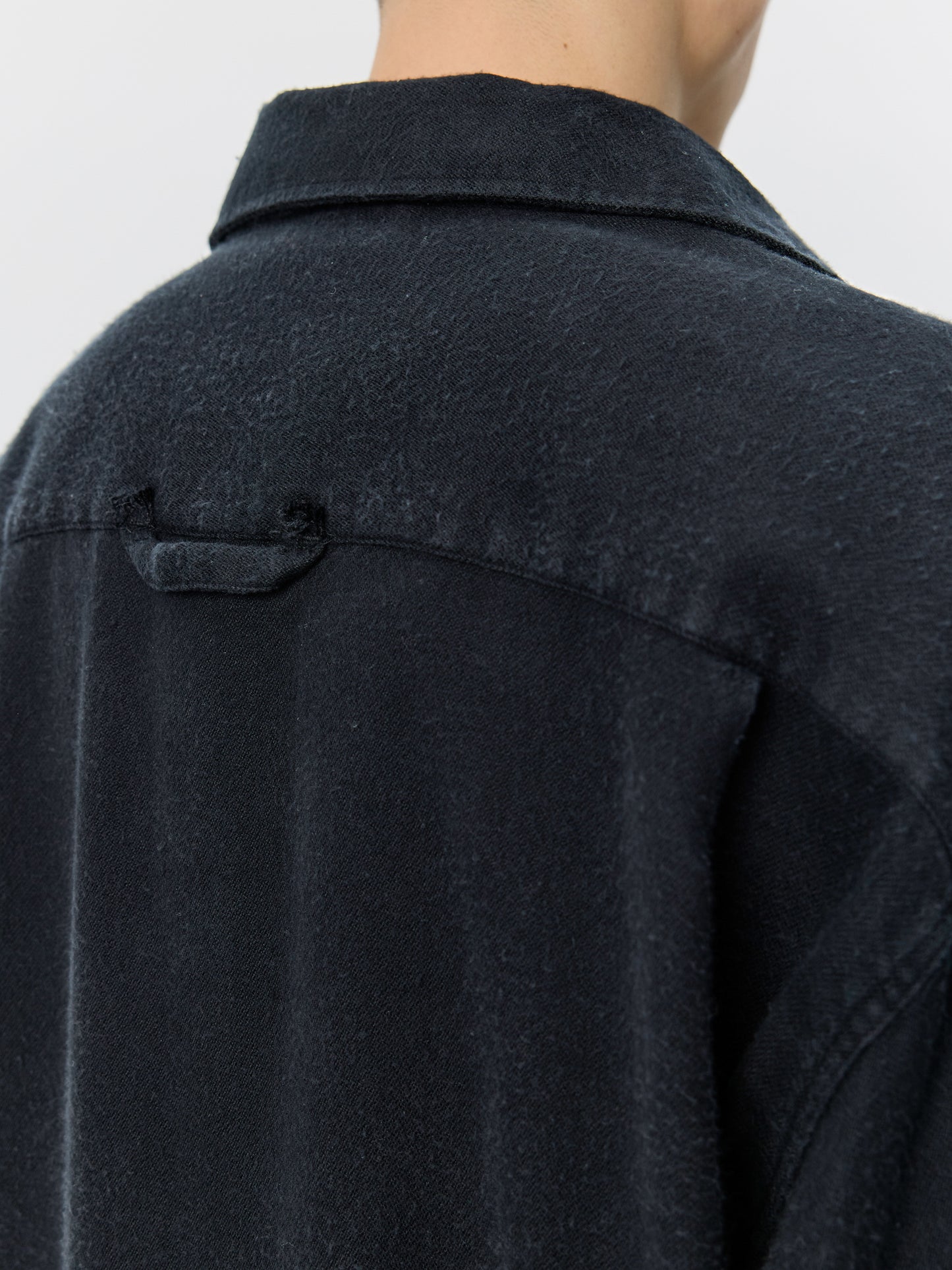 Gambler Shirt - Black Fuzz Tencel