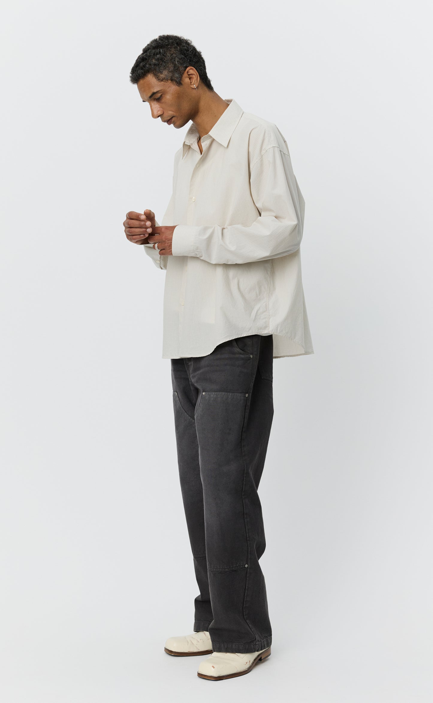 Exact Shirt - Pale Office Stripe