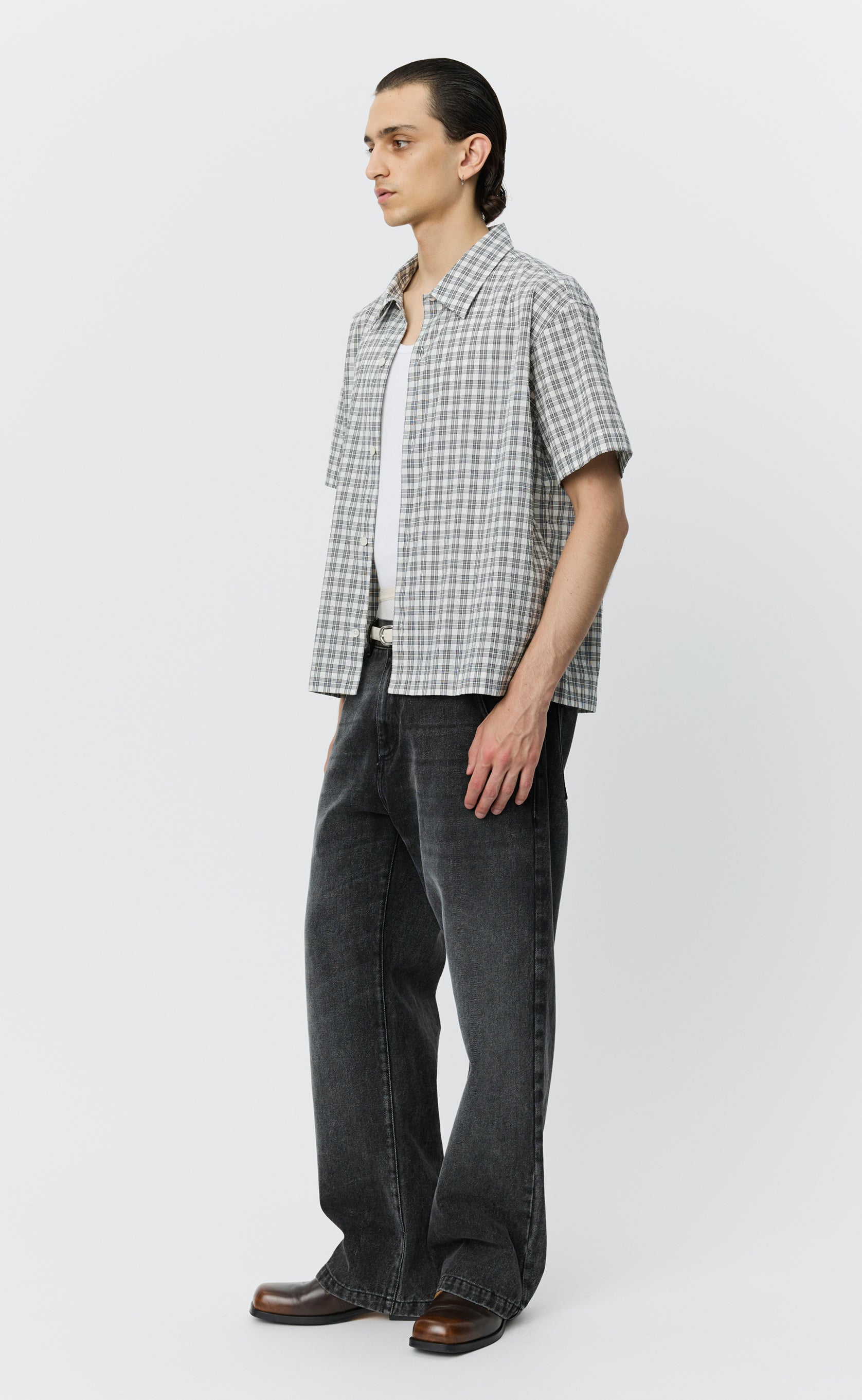 Holiday Shirt - Off White Check mfpen Holiday Shirt - Off White Check mfpen