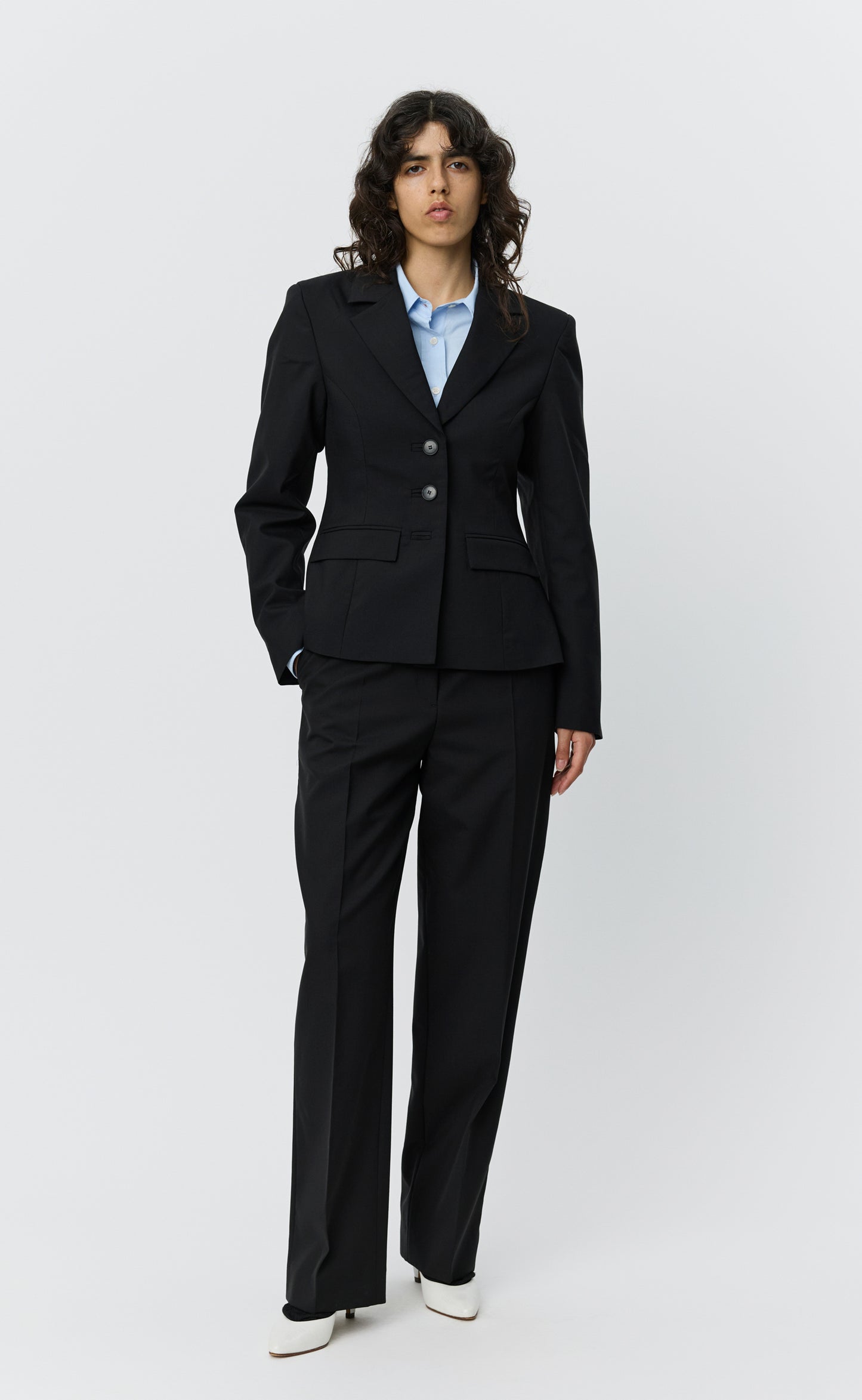 Index Blazer - Black Tropical Wool