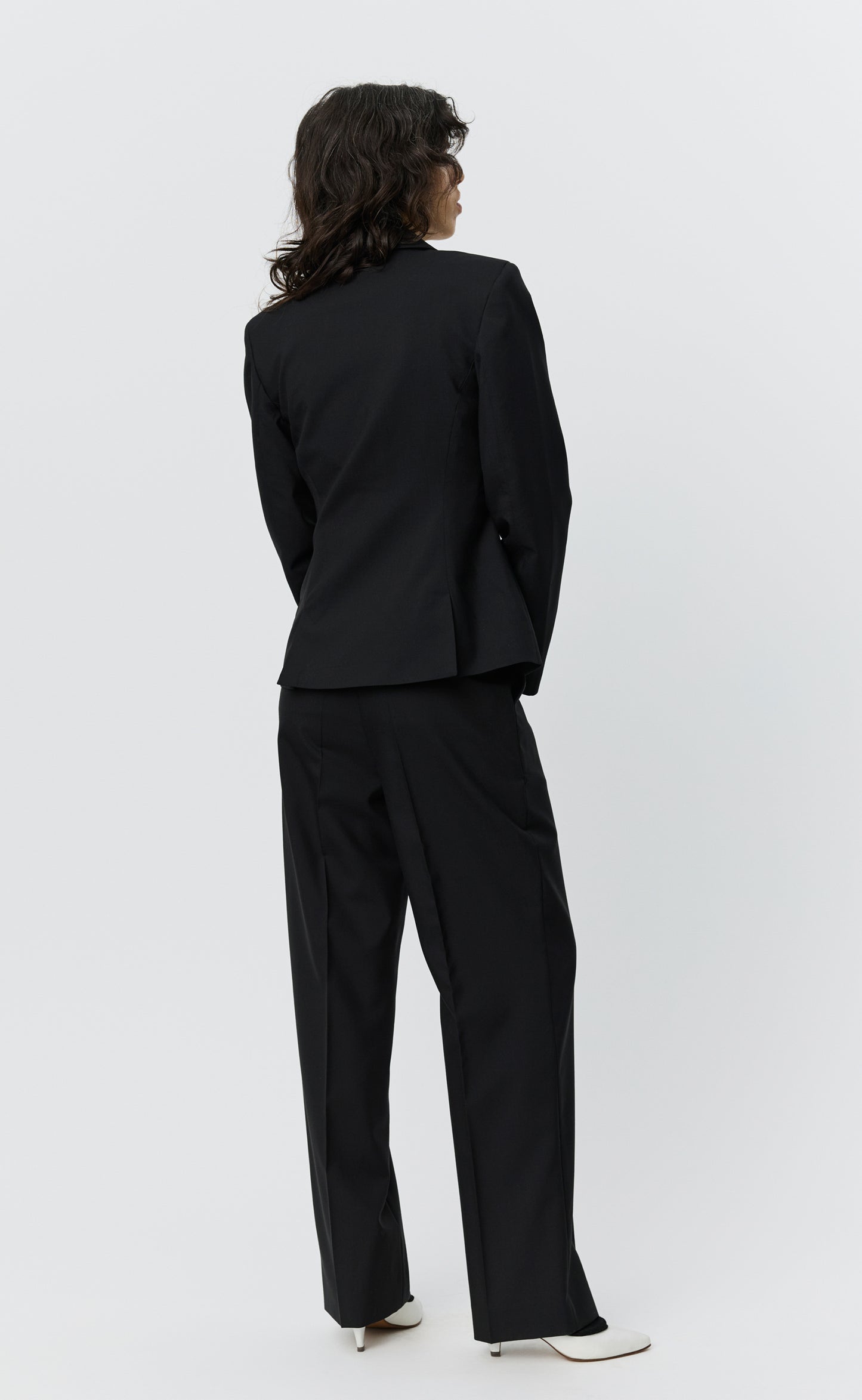 Index Blazer - Black Tropical Wool