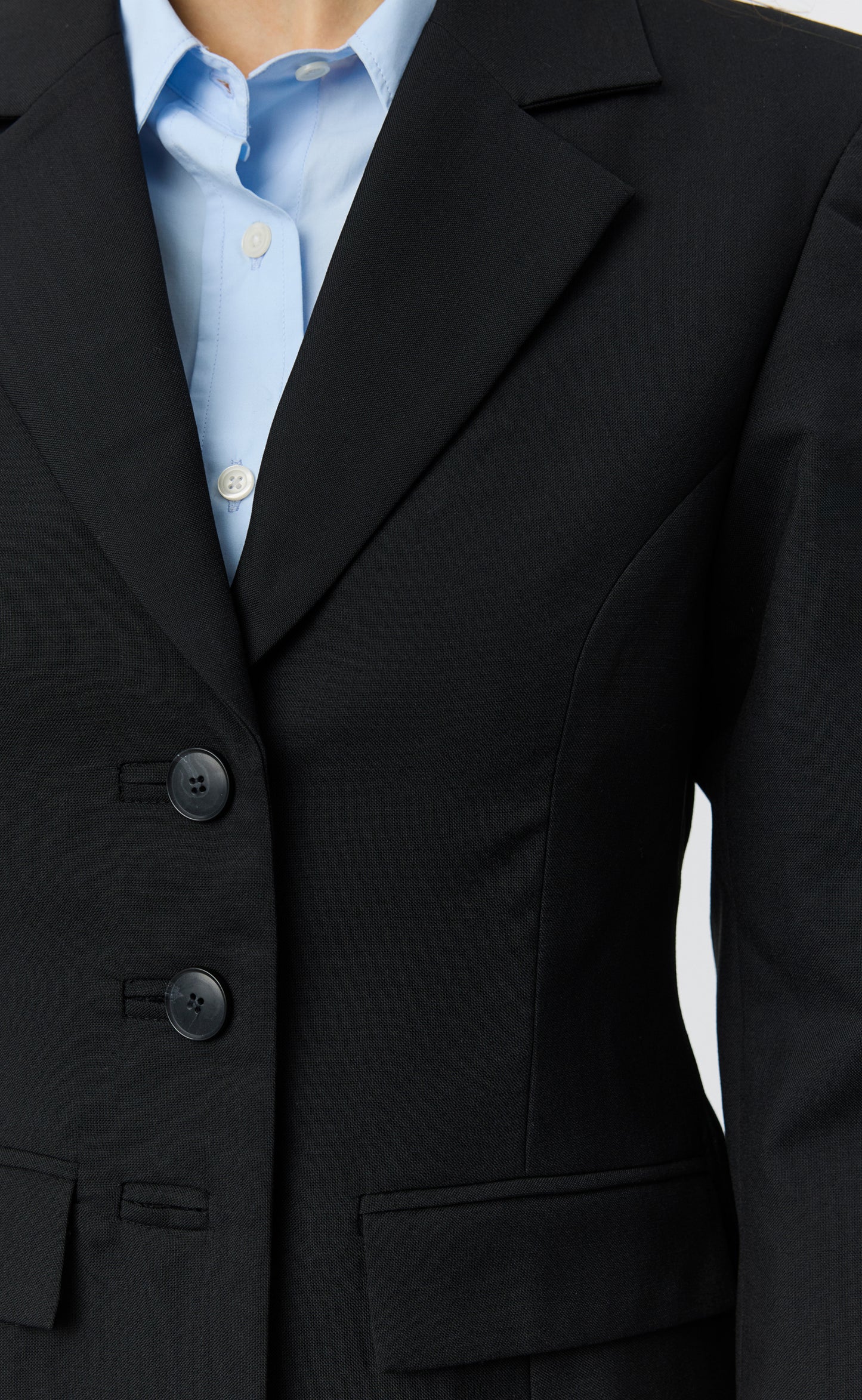 Index Blazer - Black Tropical Wool