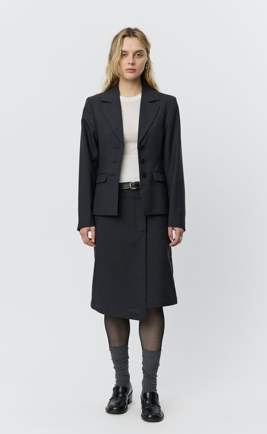 Index Blazer - Dark Grey Tropical Wool