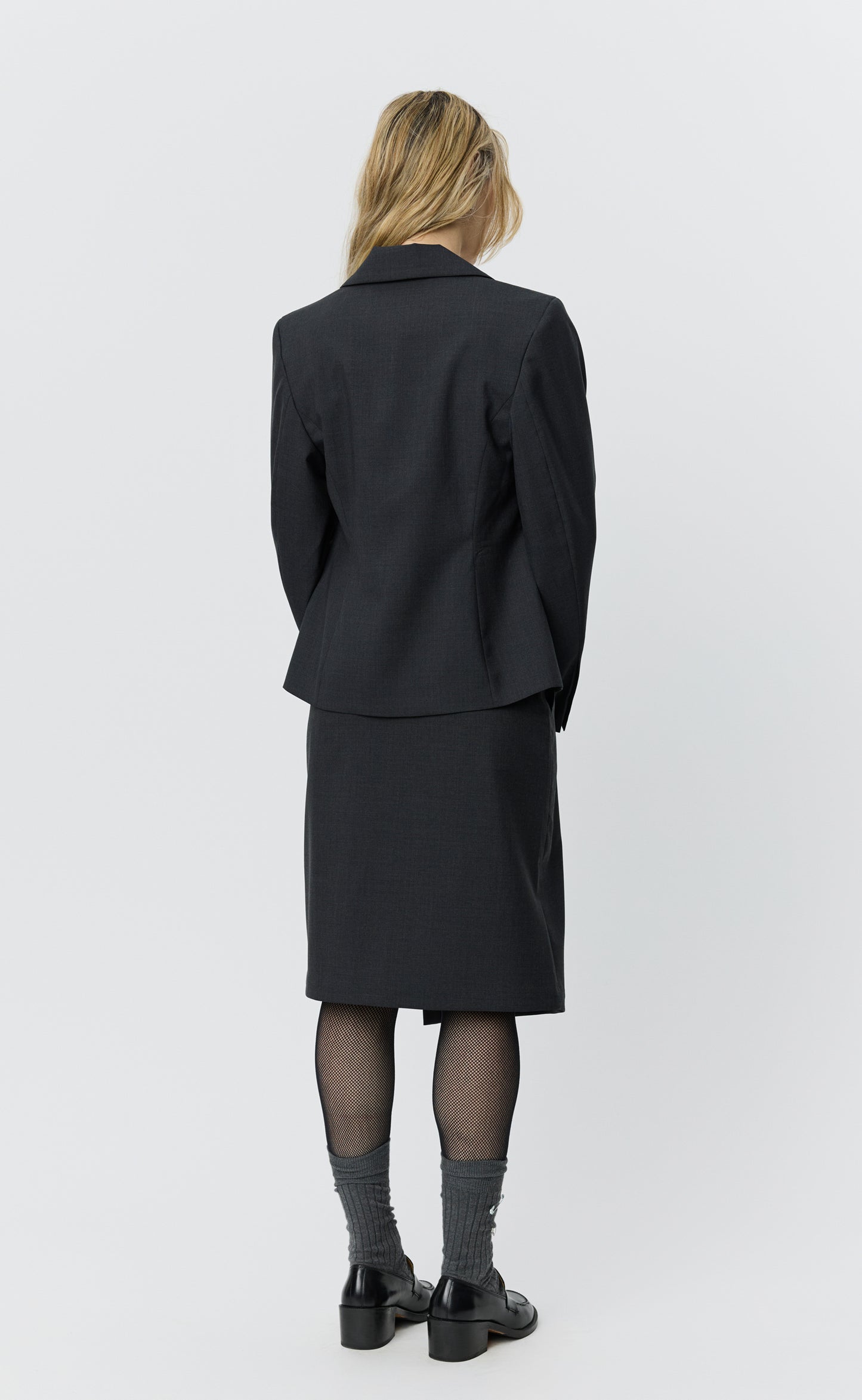 Index Blazer - Dark Grey Tropical Wool