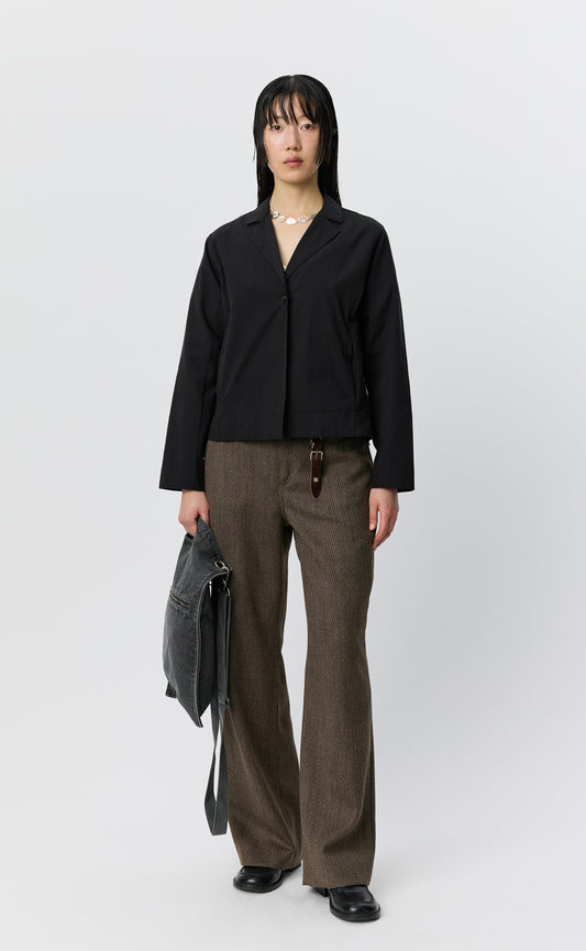 Informal Jacket - Dark Brown Stripe