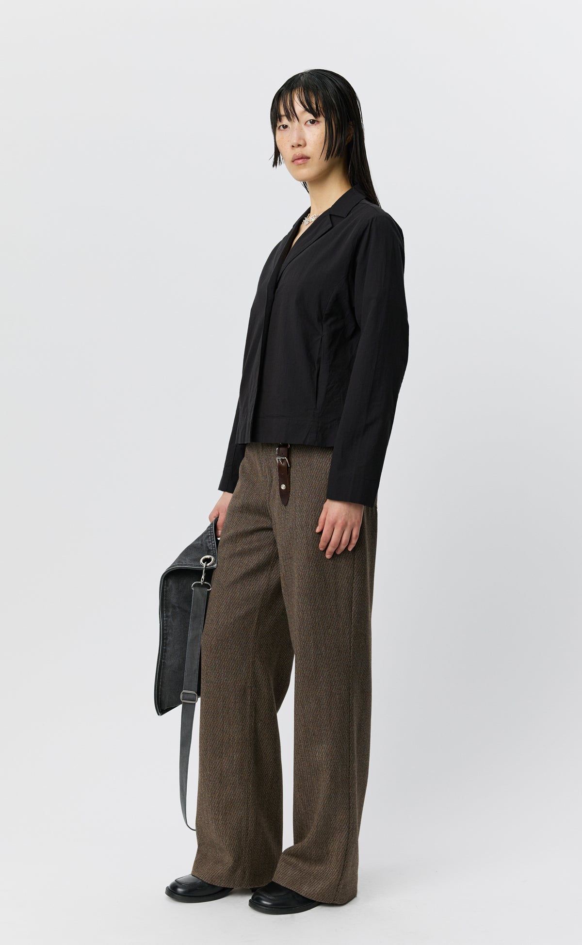 Informal Jacket - Dark Brown Stripe