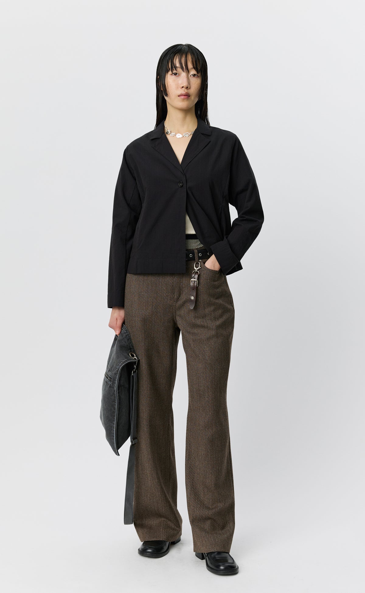 Informal Jacket - Dark Brown Stripe
