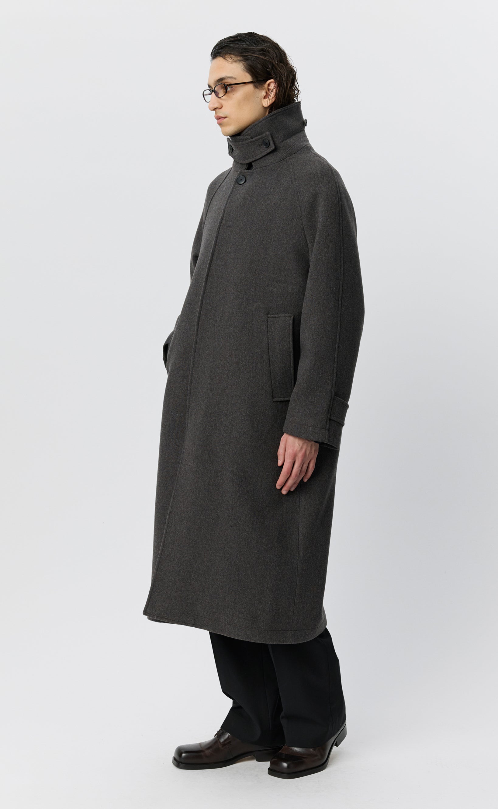 Installation Coat - Ash Brown Recycled Wool – mfpen
