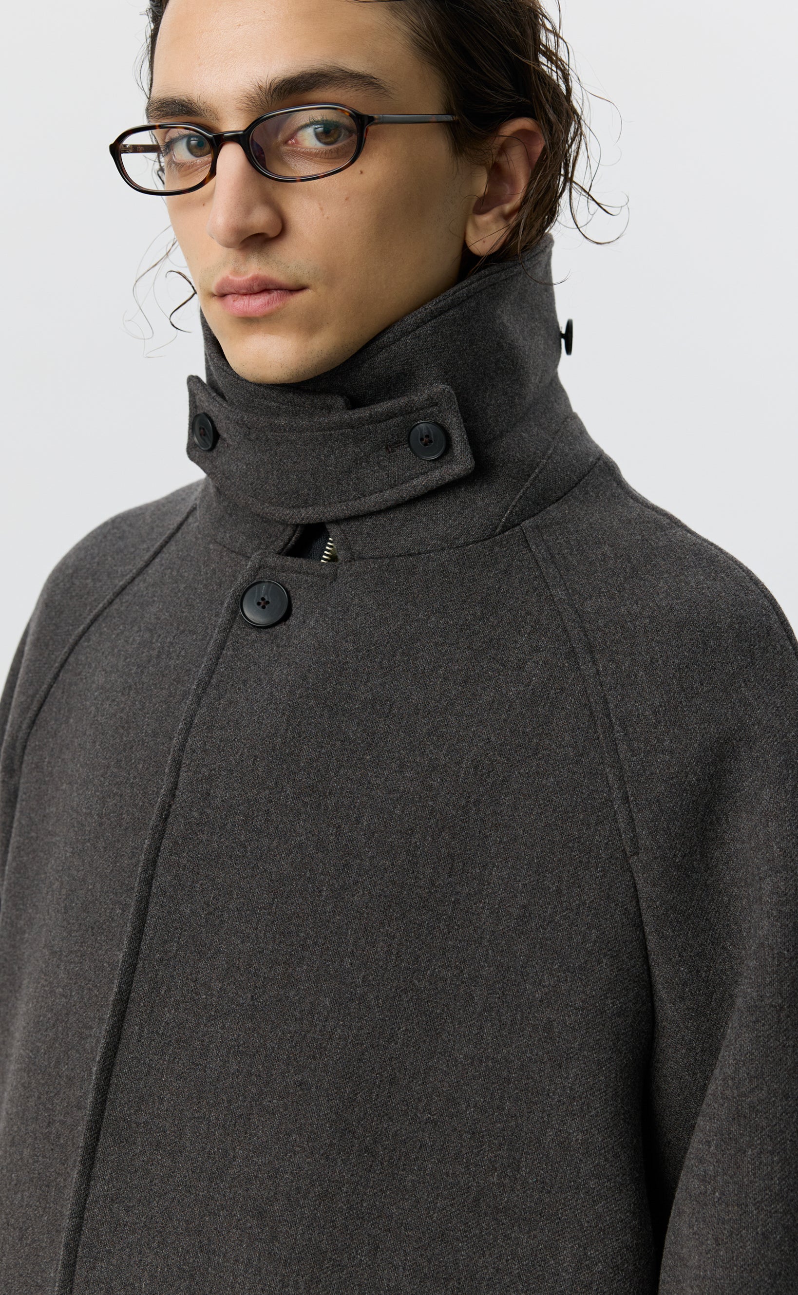 Installation Coat - Ash Brown Recycled Wool – mfpen
