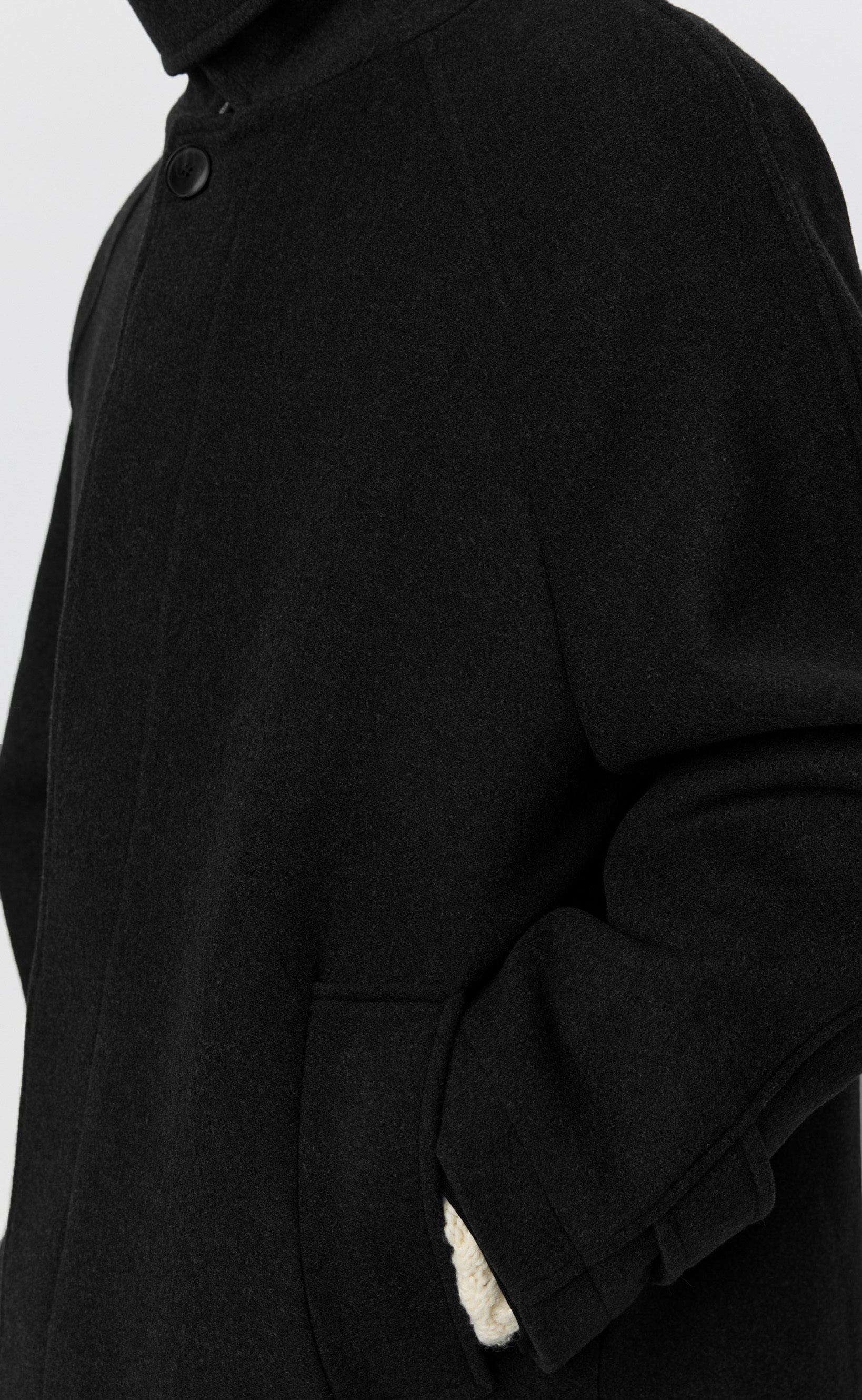 Installation Coat - Black Recycled Wool – mfpen