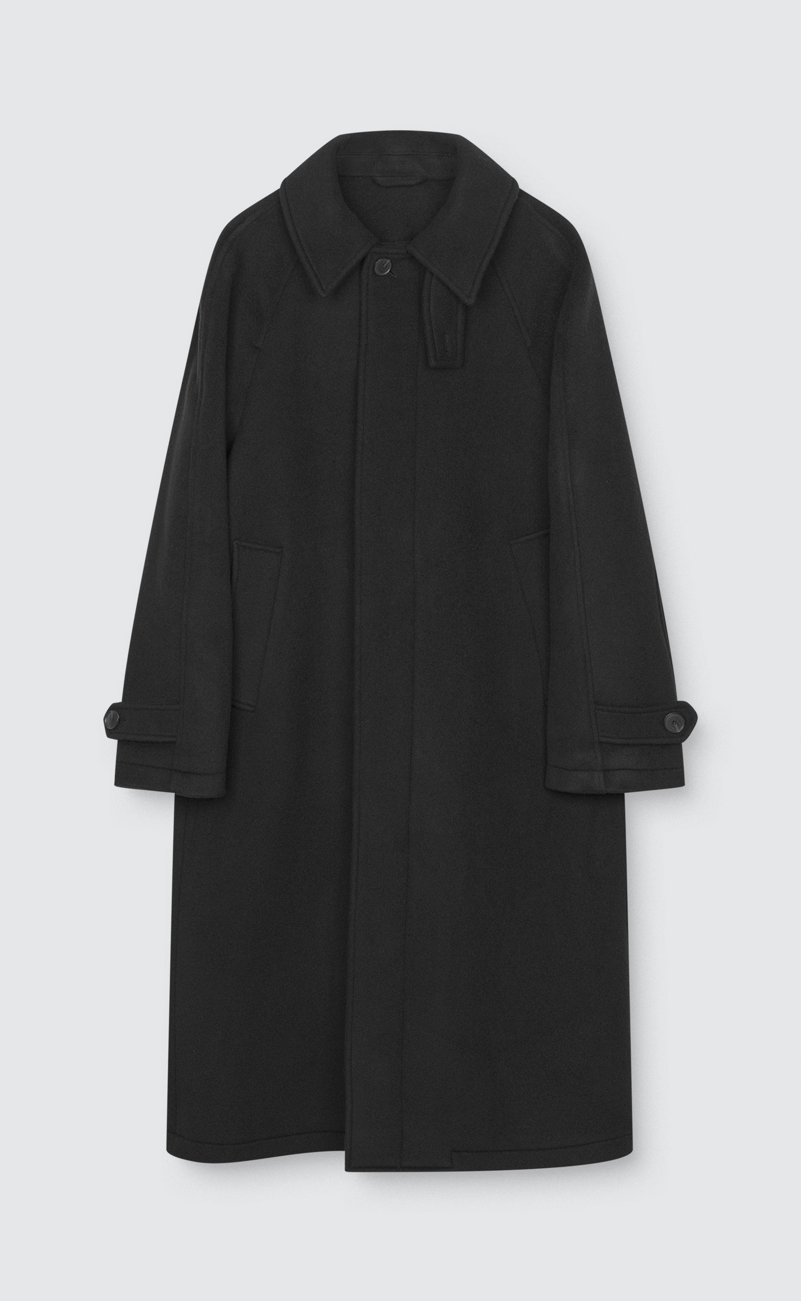 Installation Coat - Black Recycled Wool – mfpen