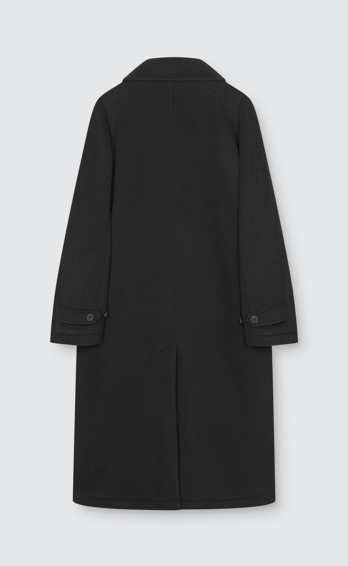 Installation Coat - Black Recycled Wool