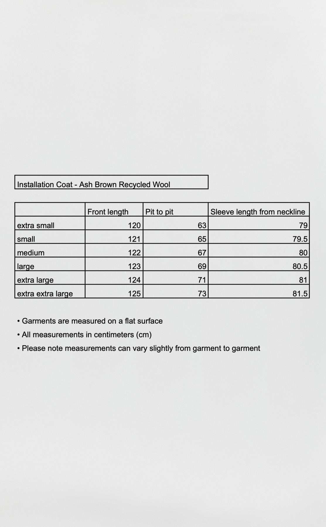 Installation Coat - Ash Brown Recycled Wool