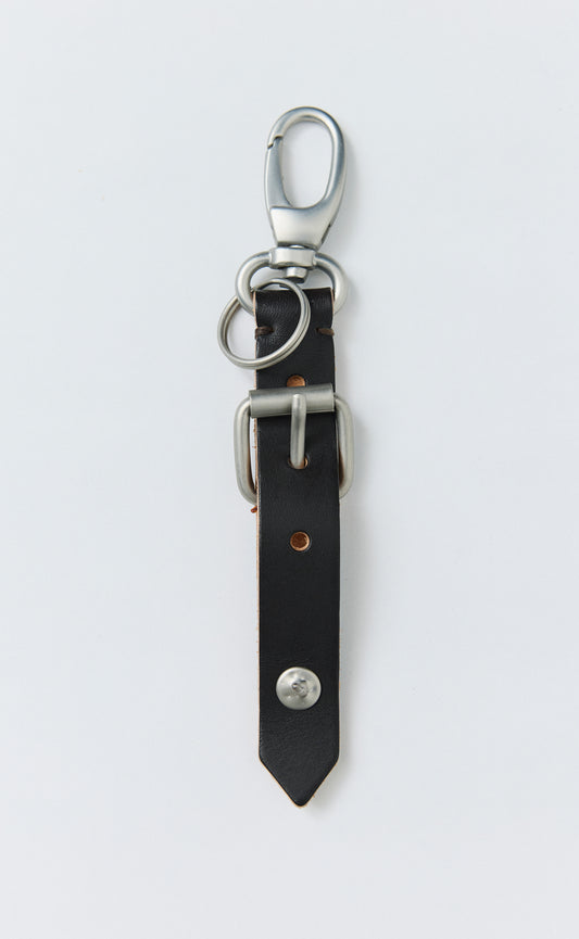 Leather Key Charm - Brown