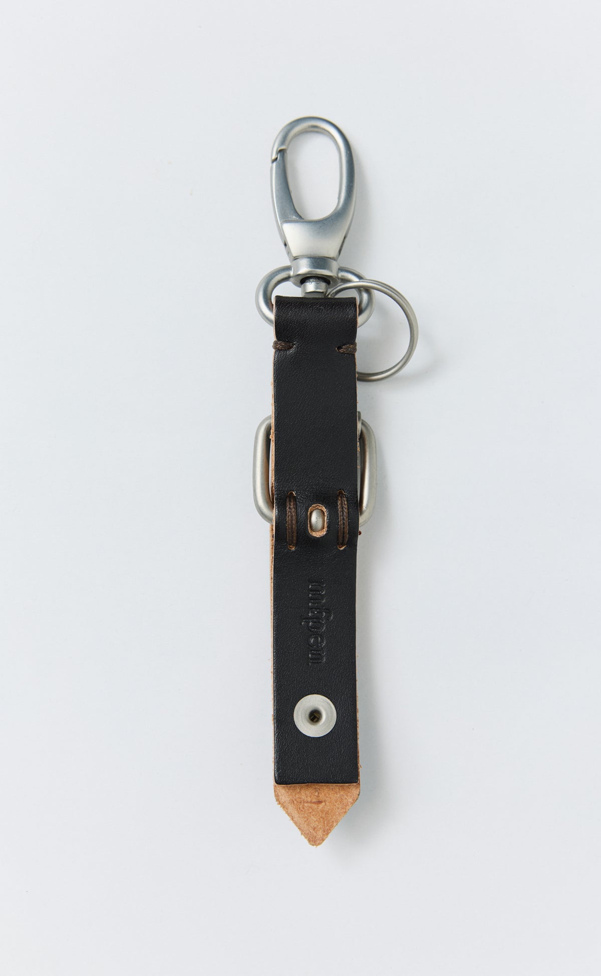 Leather Key Charm - Brown