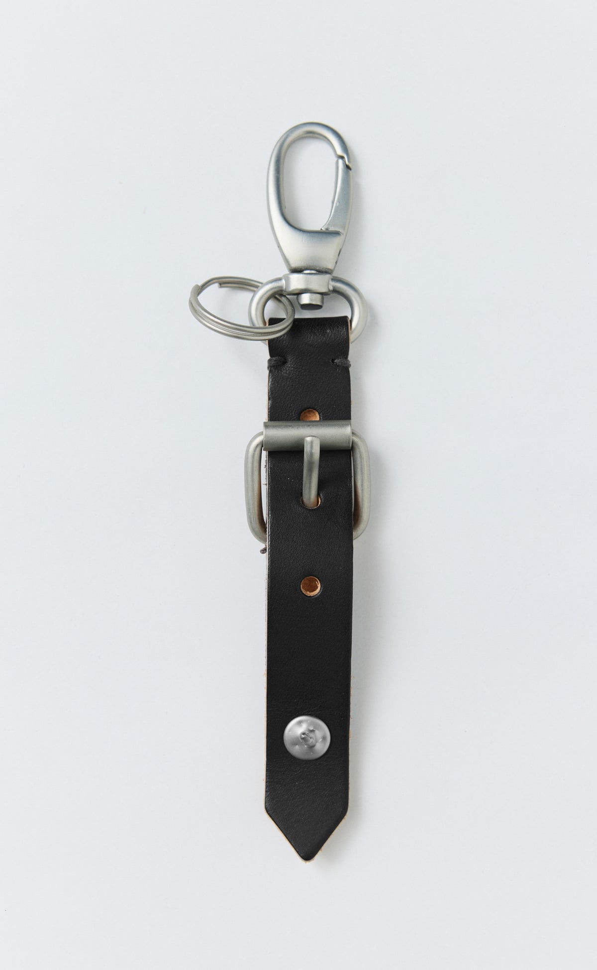 Leather Key Charm - Brown