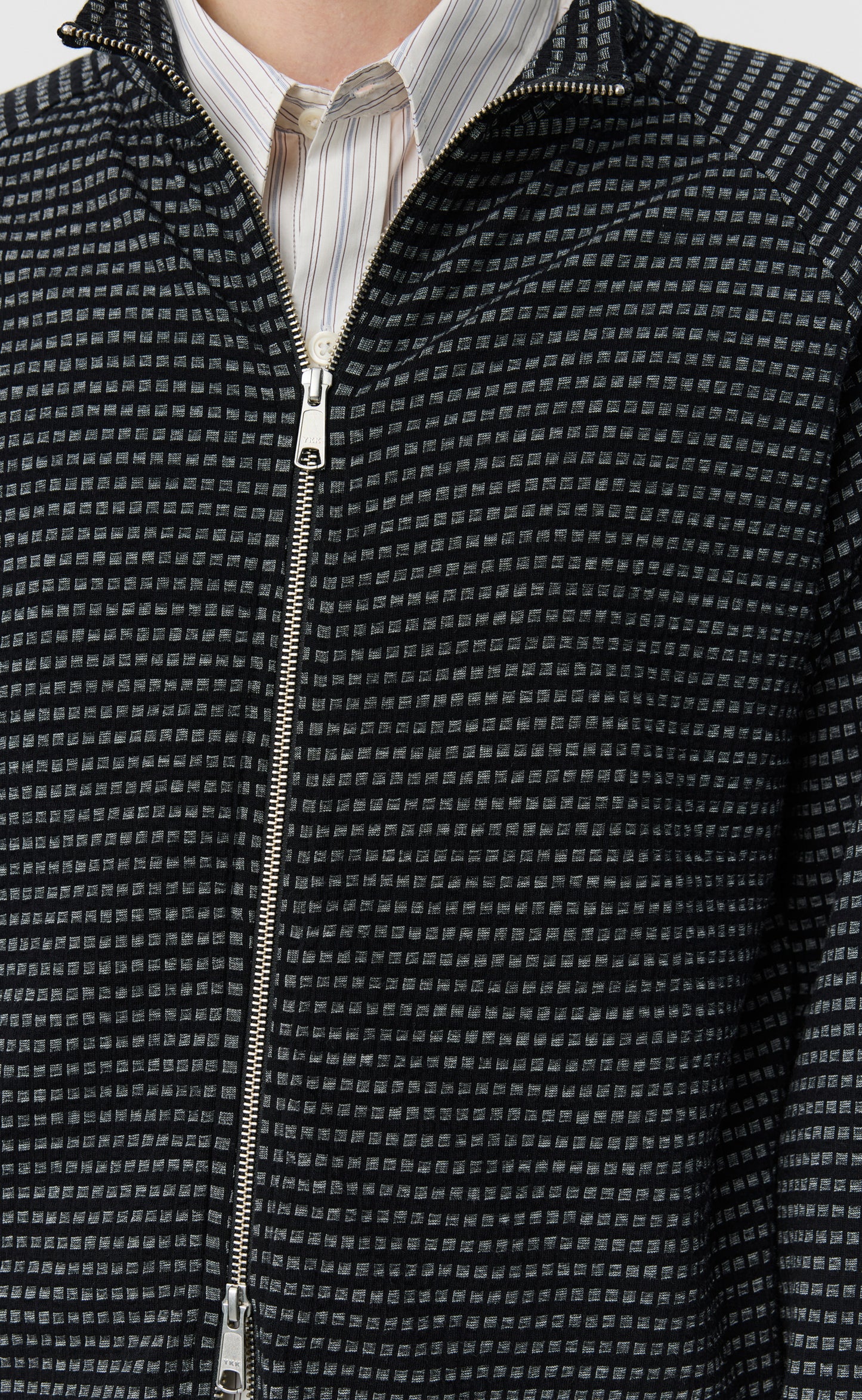 Leisure Zip Up - Black Experienced Check