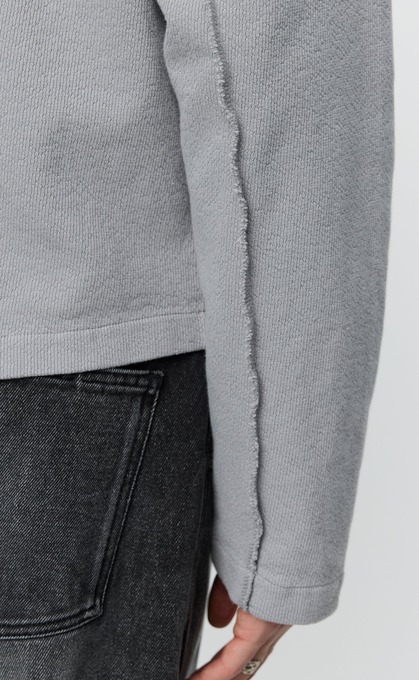 Leisure Zip Up - Mineral Grey Needle Jump