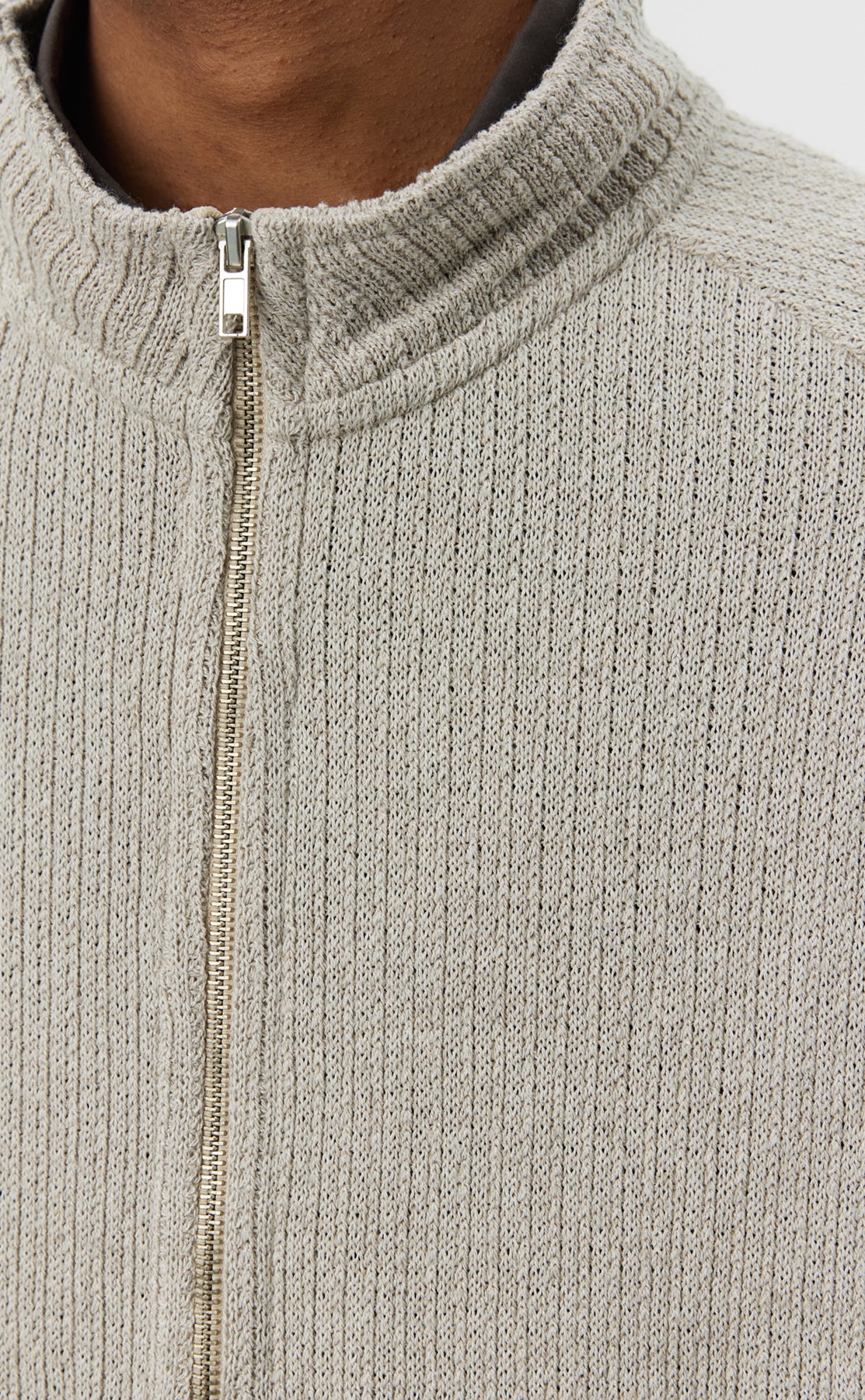 Leisure Zip Up - Oatmeal