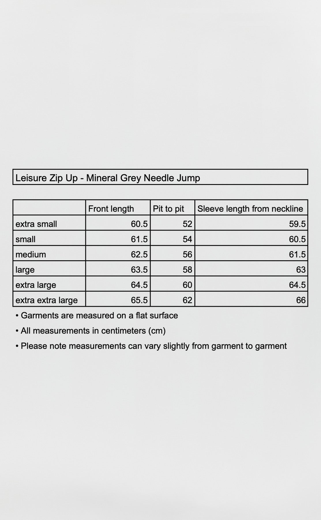 Leisure Zip Up - Mineral Grey Needle Jump