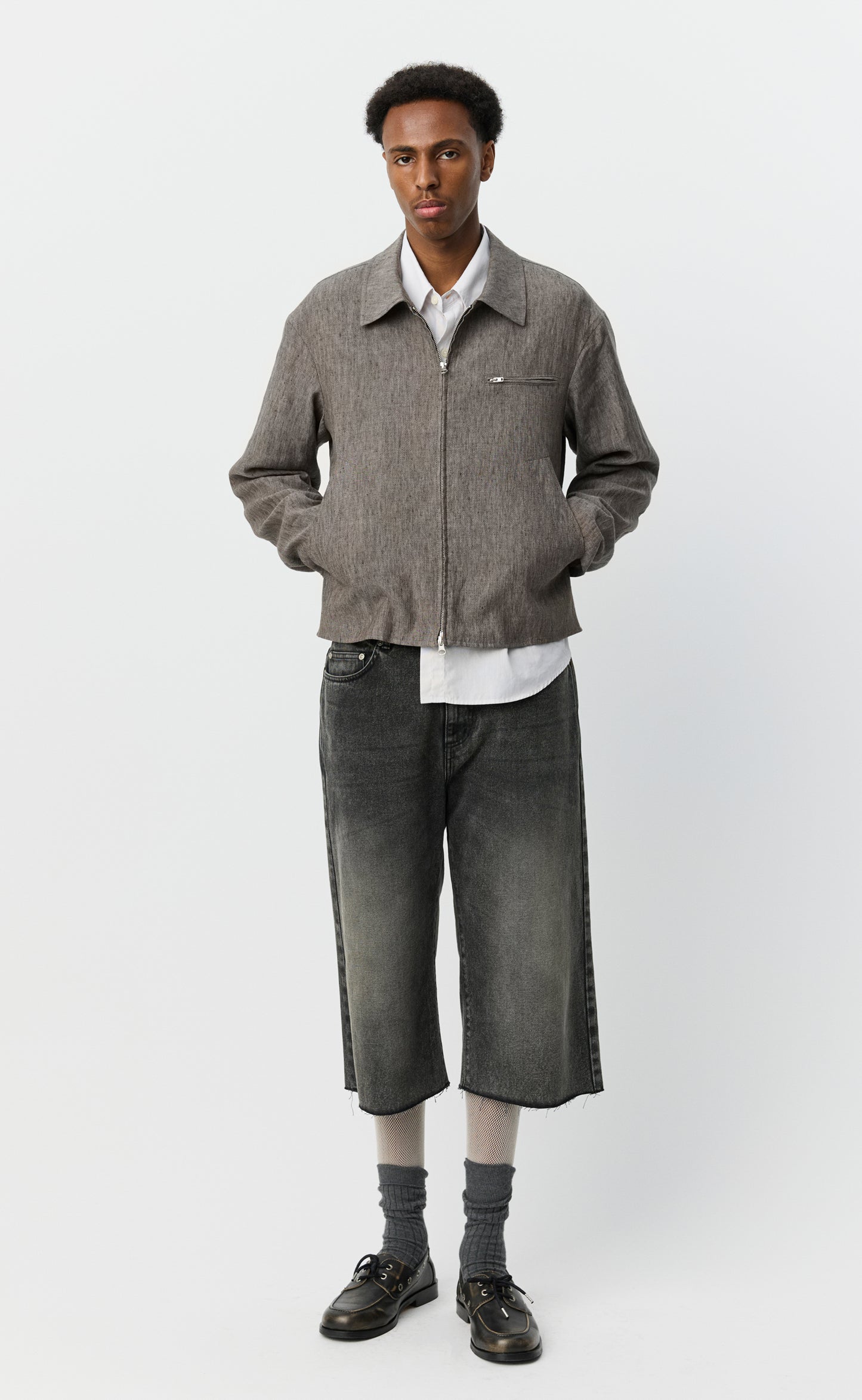 Letter Jacket - Muddy Linen