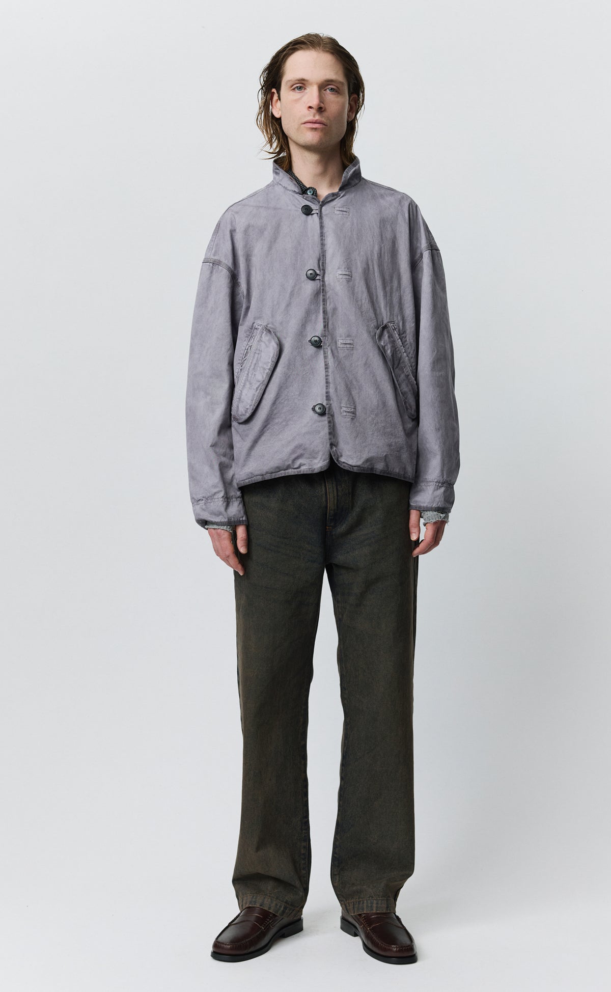 Liner Jacket - Dusty Amethyst Dense Cotton