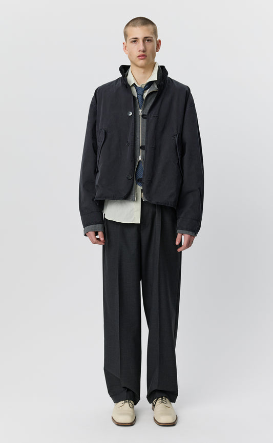 Liner Jacket - Dusty Black Dense Cotton