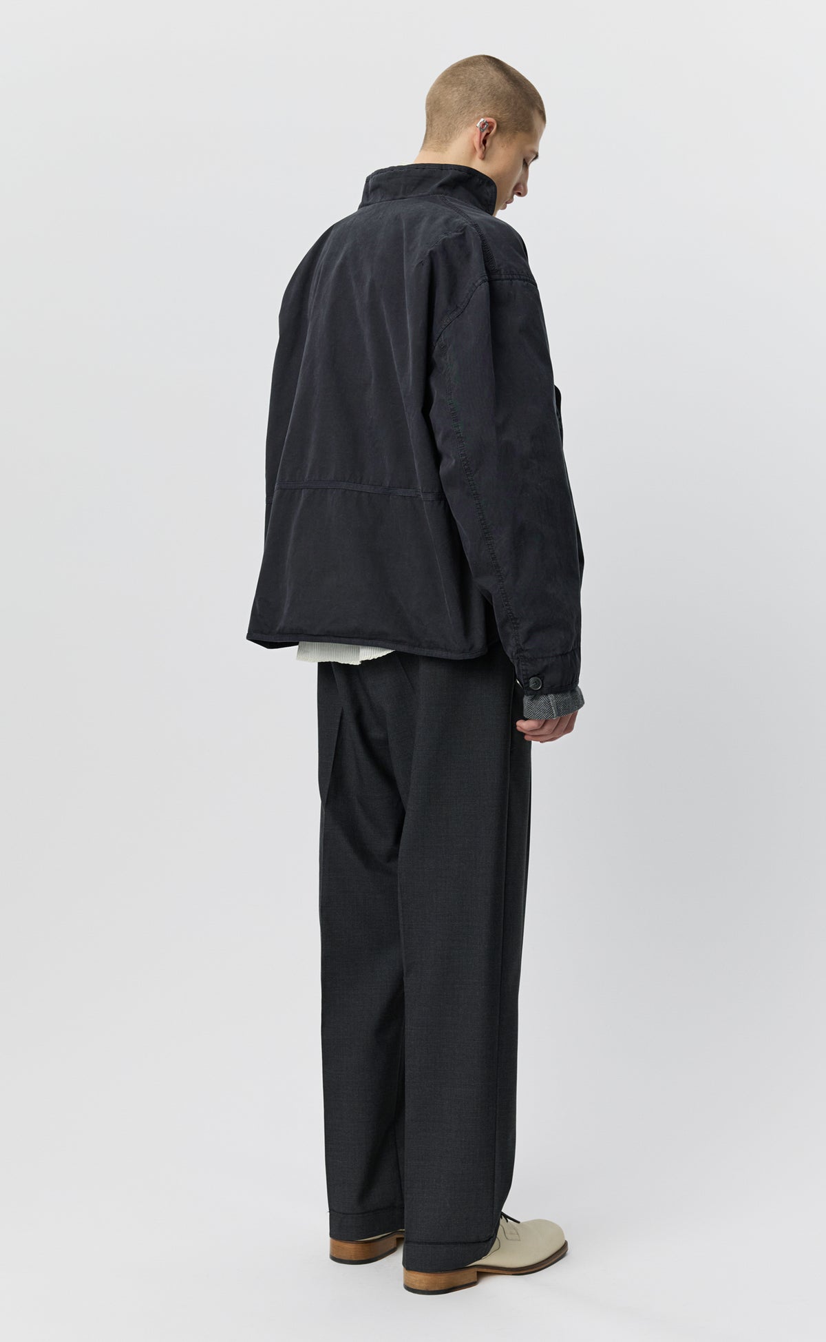 Liner Jacket - Dusty Black Dense Cotton