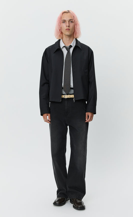 Mail Jacket - Black Wool