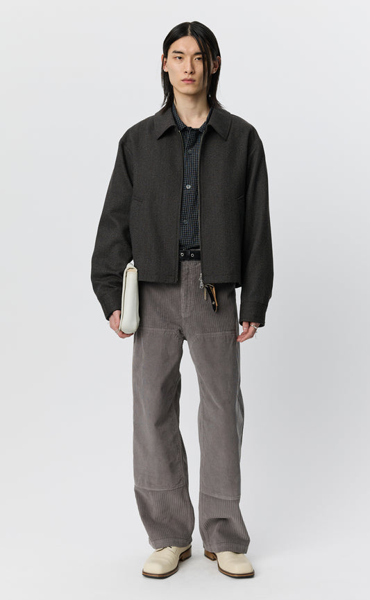 Mail Jacket - Brown Melange Stripe